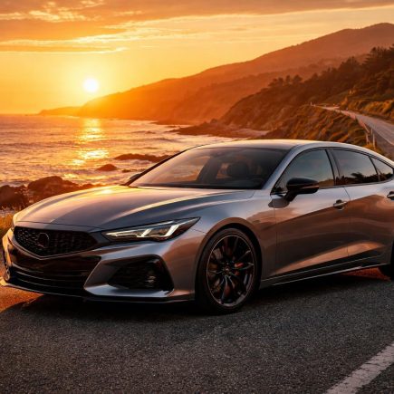 voiture-moderne-route-ocean-coucher-soleil