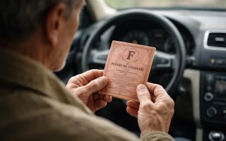 personne-dos-permis-ancienne-voiture