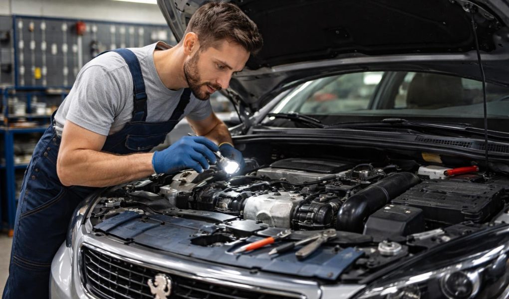 mecanicien-moteur-peugeot-garage-outils